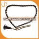 Factory Price Gold Alloy Chain Waist Belt With Black PU Rope