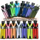 NEW 2.5cm Mens Womens Clip-on Suspenders Elastic Y-Shape Adjustable Braces